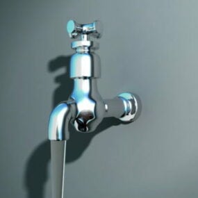 Wall Water Faucet 3d model