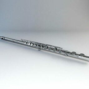Instrumento de flauta de concierto modelo 3d