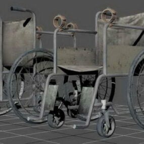 Hospital Wheelchair 3d model