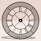 Moderne ronde klok