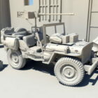 Véhicule de l'armée Willys Jeep