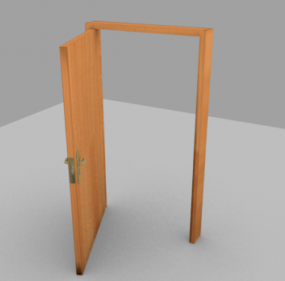 Mô hình cửa gỗ 3d