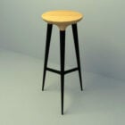 Drewniane krzesło barowe krzesło