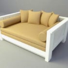 White Wooden Sofa Upholstery