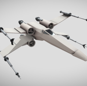 3D model stíhacího letadla X-wing