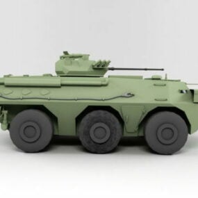 军用Zsl92轮式装甲车3d模型