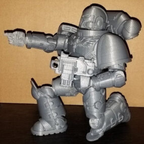 Space Chad Robot Figur 3d-modell