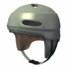 Серый велосипедный шлем