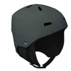 Grauer Helm 3D-Modell