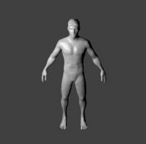 Super Warrior Man Character 3d model