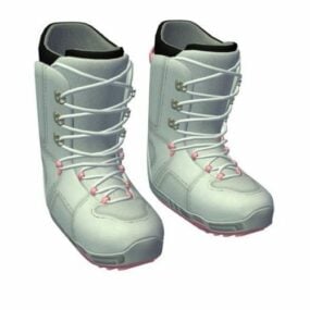 Leather Boots 3d model