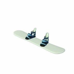 Accessoires de sport de snowboard modèle 3D
