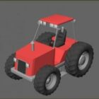 Tracteur agricole rouge