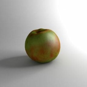 绿黄苹果3d模型