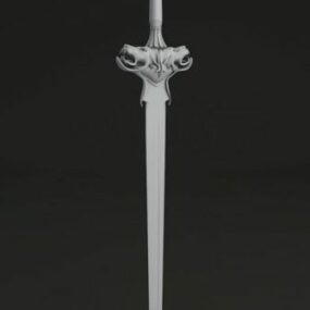 Spiky Sword Weapon 3D-malli