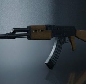 Gun Ak-47 Russian 3d model