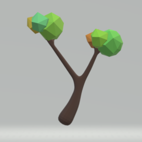 Lowpoly Tree Simple 3d model
