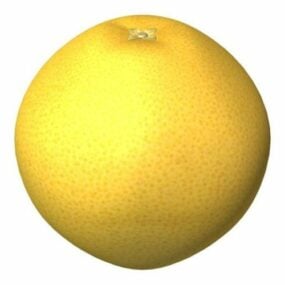 نموذج فاكهة الكمثرى الصفراء ثلاثي الأبعاد