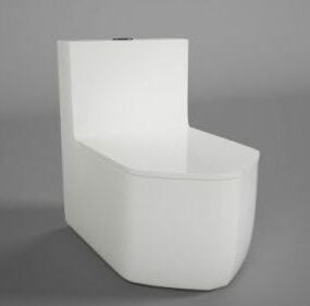 Eiförmige Toilettengarnitur 3D-Modell