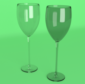 Wine Glasses 3d model