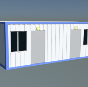 Modern House Simple Building 3d model