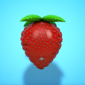Cartoon Strawberry 3d model