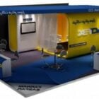 Yellow Tone Exhibition Stand