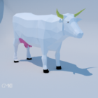 Lowpoly Vache Poly