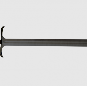 Model 3d Pedang Hitam Samurai