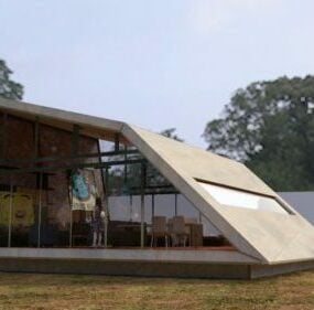 Moderni Country Home Villa 3D-malli