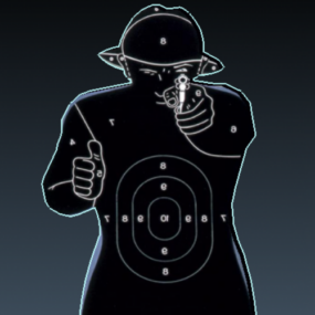 Shooting Range Target Human Shape 3d model