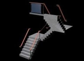 modelo 3d de escada