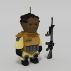 Lowpoly Rigged Soldier