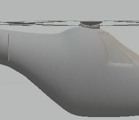 Helikopter Smooth Poly 3d model