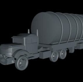 Camión cisterna modelo 3d