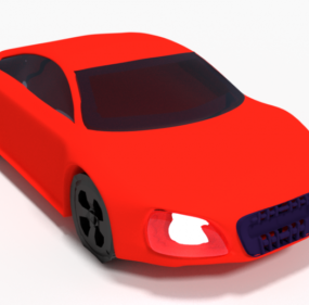 Червона 8d модель автомобіля Audi R3