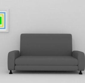 صوفا 2 مقعد قماش بري موديل 3D