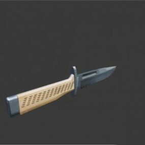Chinese Kitchen Knife 3d model