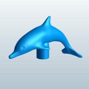 חיית דולפין Lowpoly דגם תלת ממדי