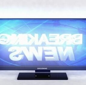 Modernes Oled-TV-3D-Modell