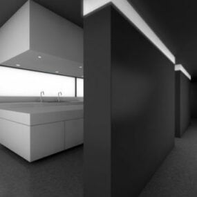 Kitchen Minimalist Interior 3d model