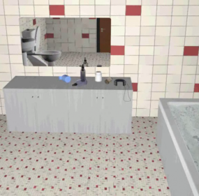 Gammel badeværelse 3d-model
