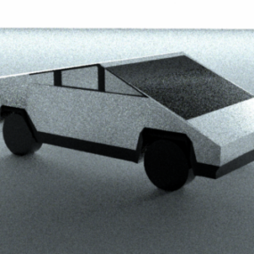 इलेक्ट्रिक कार टेस्ला साइबरट्रक 3डी मॉडल