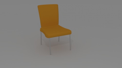 Office Chair Yellow Fabric