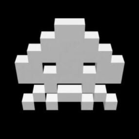 Space Invader Game 3D-Modell