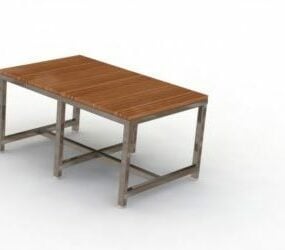 School Table 3d model