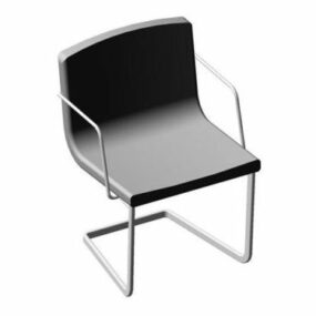 Model 3D zwykłego krzesła biurowego