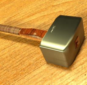 黄铜锤3d模型