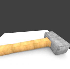Modello 3d dello strumento domestico del martello