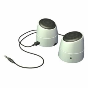 Small Speaker White Color 3d model